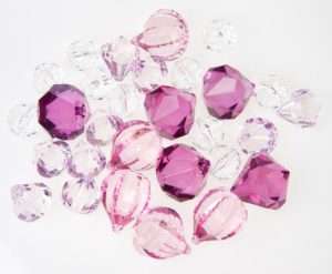 Acrylic Purple Gem Jewels Wedding Centerpiece Decor  