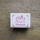 decorative stamps rubber stamp handmade label sewing machine heart 