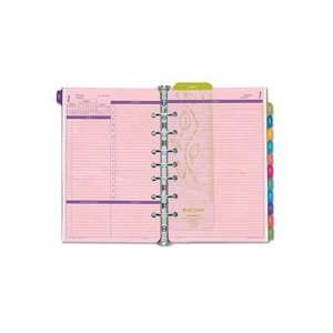   color background. Coordinating monthly tabbed calendar/dividers are