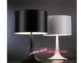 30cm Modern Designer Spun Table Lamp Desk Light Beside Lighting white 