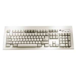Fellowes 104 Enhanced Keyboard Platinum PC PS/2 Or Compatables Adap 