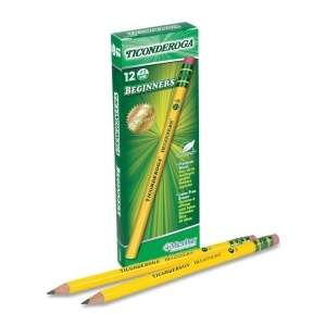 Dixon Ticonderoga Pencil with Eraser; Grade #2   12/Dz  