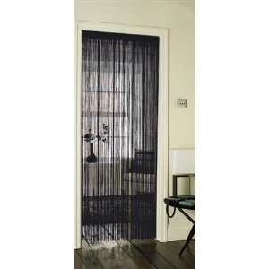    String Door Curtains in Black [Kitchen & Home]