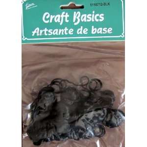  Craft Basics CURLY DOLL HAIR Pack of BLACK Doll HAIR 1/2 
