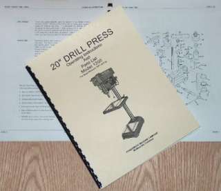 POWERMATIC 1200 20 Drill Press Operating & Part Manual  