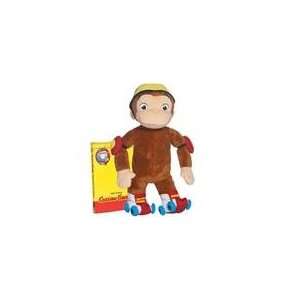  Curious George Plush and DVD Set  Roller Monkey Toys 