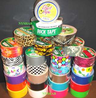 DUCK TAPE DUCT TAPE VARIOUS COLORS & DESIGNS NEW SEALED FAST SHIPPING 