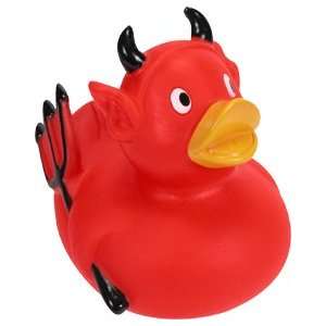  Red Devil Duck Rubber Duckie: Toys & Games