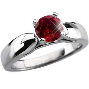   Gold Ring with Fancy Deep Red Diamond 0.1+ carat Brilliant cut