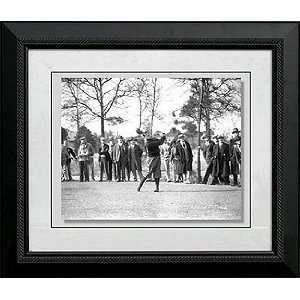 Bobby Jones Golf Photo Playing 1934 Augusta (FrameAntique Black Rope 