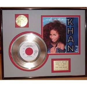 Chaka Khan This is My Night Framed 24kt Gold Record Artwork   Great 