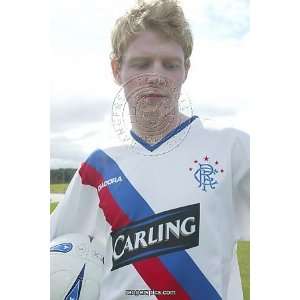  Chris Burke in the new Rangers Away kit Framed Prints 