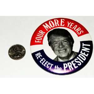  Vintage Collectible Button  Jimmy Carter 