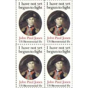  JOHN PAUL JONES #1789 Block of 4 x 15¢ US Postage Stamps 