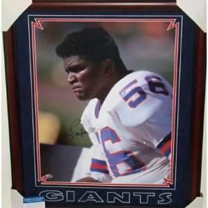 Lawrence Taylor Autographed Picture   CHERRY Framed 16X20 PSA 