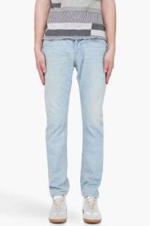 Robert Geller Faded Blue Skinny Jeans for men  
