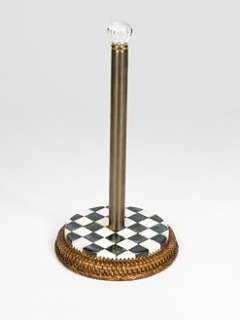 MacKenzie Childs   Courtly Check Paper Towel Holder