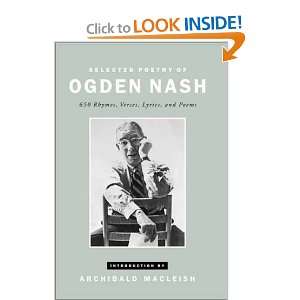    Selected Poetry of Ogden Nash [Hardcover] Ogden Nash Books