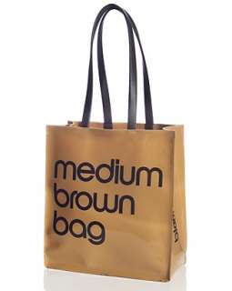  Medium Brown Bag Patent Tote  