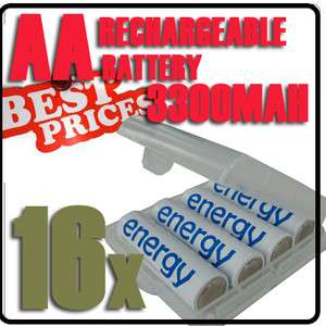   3300mAh 1.2V Ni Mh Energy Rechargeable Battery + Battery Case  