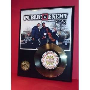 PUBLIC ENEMY GOLD RECORD LIMITED EDITION DISPLAY
