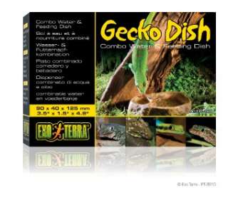 Exo Terra Reptile Gecko Combo Water & Feeding Dish Bowl  