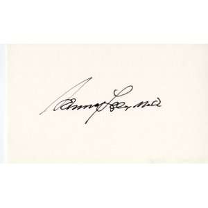Sammy Lee Autographed Signature Card