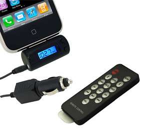 Wireless FM Transmitter+Car Adapter Charger for IPod  