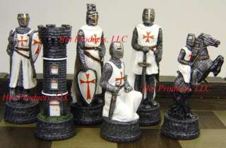   CRUSADE chess set 17 CASTLE FORTRESS Board crusades crusaders  