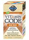 Vitamin Code RAW IRON Organic Vegan Probiotic Enzymes B