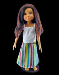 Clothes for BFC INK 18 Best Friends doll Aliesha Long Striped Skirt 