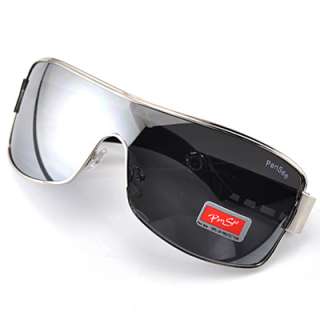   New Mens Sunglasses Aviator Retro Square Silver Full Mirror Lens #072