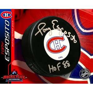 Tony Esposito Autographed Hockey Puck