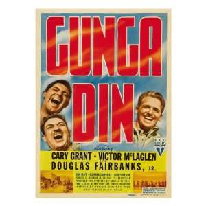 Gunga Din, Cary Grant, Victor Mclaglen, 1939 Premium Poster Print 