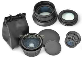 46mm 0.42X Fisheye Wide Angle Lens for Canon Nikon Sony  