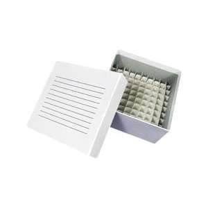   Freezer Box with 100 Cell Divider, 5 1/4 Length x 5 1/4 Width x 3