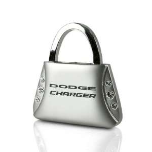  Dodge Charger Clear Crystals Purse Shape Auto Key Chain 