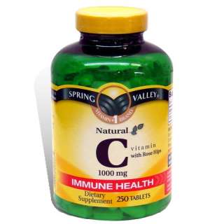 Vitamin C Rose Hips 1000 mg, 250 Tablets, Spring Valley  