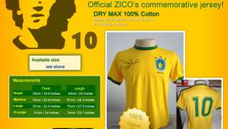 10 ZICO BRAZIL RETRO VINTAGE SOCCER JERSEY 82 T SHIRT  
