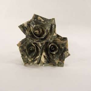  Camouflage Flower Duct Tape Rose Bouquet 