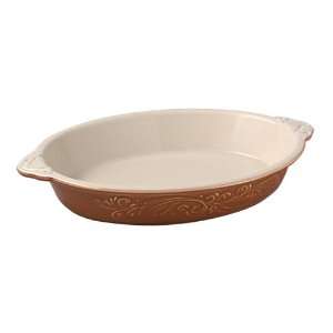   by 11 Inch Oval Bake and Serve Ceramic Dish, Ginger