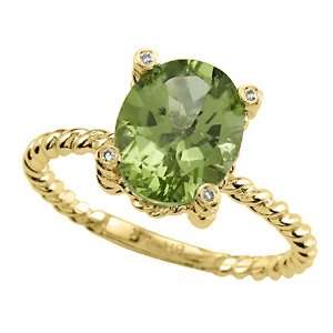  2.67 cttw Genuine Peridot Ring by Effy Collection® in 14 