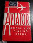 VINTAGE AVIATOR BRIDGE SIZE PLAYING CARDS NEW SEALED