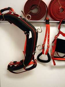 Synthetic Colored Red Black DRIVING CART HARNESS HORSE  