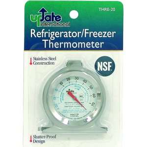 Refrigerator Freezer Thermometer ( 20 to 70F) SS NEW 755576017586 
