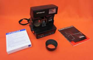 Polaroid Sun 660 Instant Film Camera with case & manual  