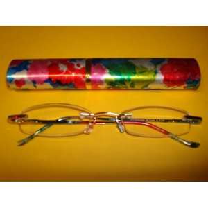  Compact Reading Glasses in a Tube Case   1.00 Strength 