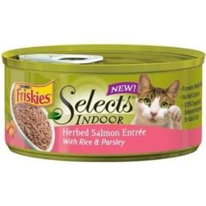  Friskies Selects Indoor Canned Cat Food Herbed Salmon 5.5 