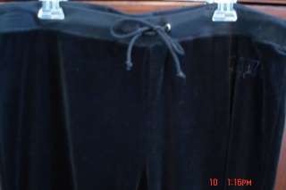 BCBGMAXAZRIA NEW Black Velour Elastic Waist Pants Sz 1X  