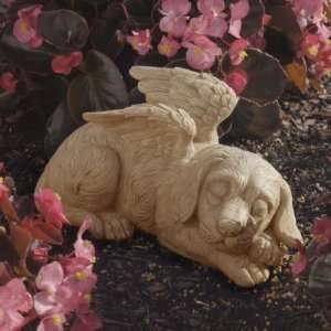 Dog Memorial Angel Pet Garden Statue Sculpture Figurine:  